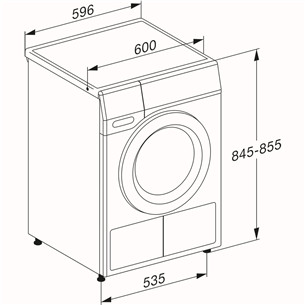 Miele T1 Excellence EcoSpeed, 9 кг, глубина 60 см - Сушильная машина