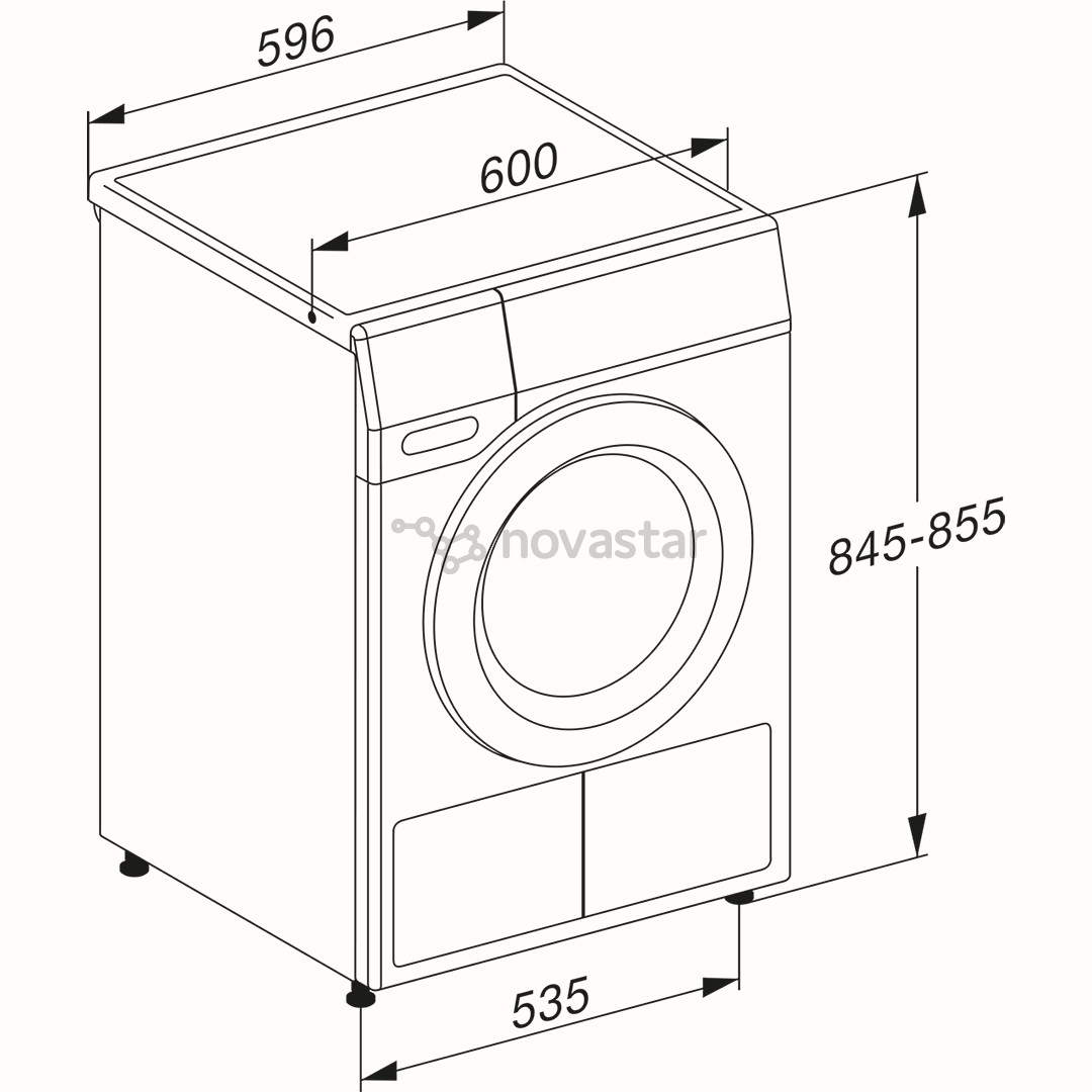 Miele T1 Excellence EcoSpeed, 9 кг, глубина 60 см - Сушильная машина