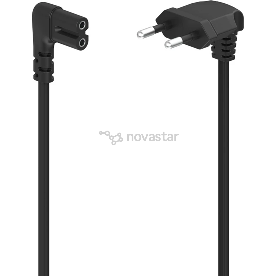 Hama Power Cord, 2-pin 90°, 1,5 м, черный - Кабель питания