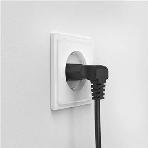 Hama Power Cord, 2-pin 90°, 1,5 м, черный - Кабель питания