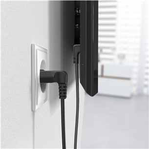 Hama Power Cord, 2-pin 90°, 1,5 м, черный - Кабель питания