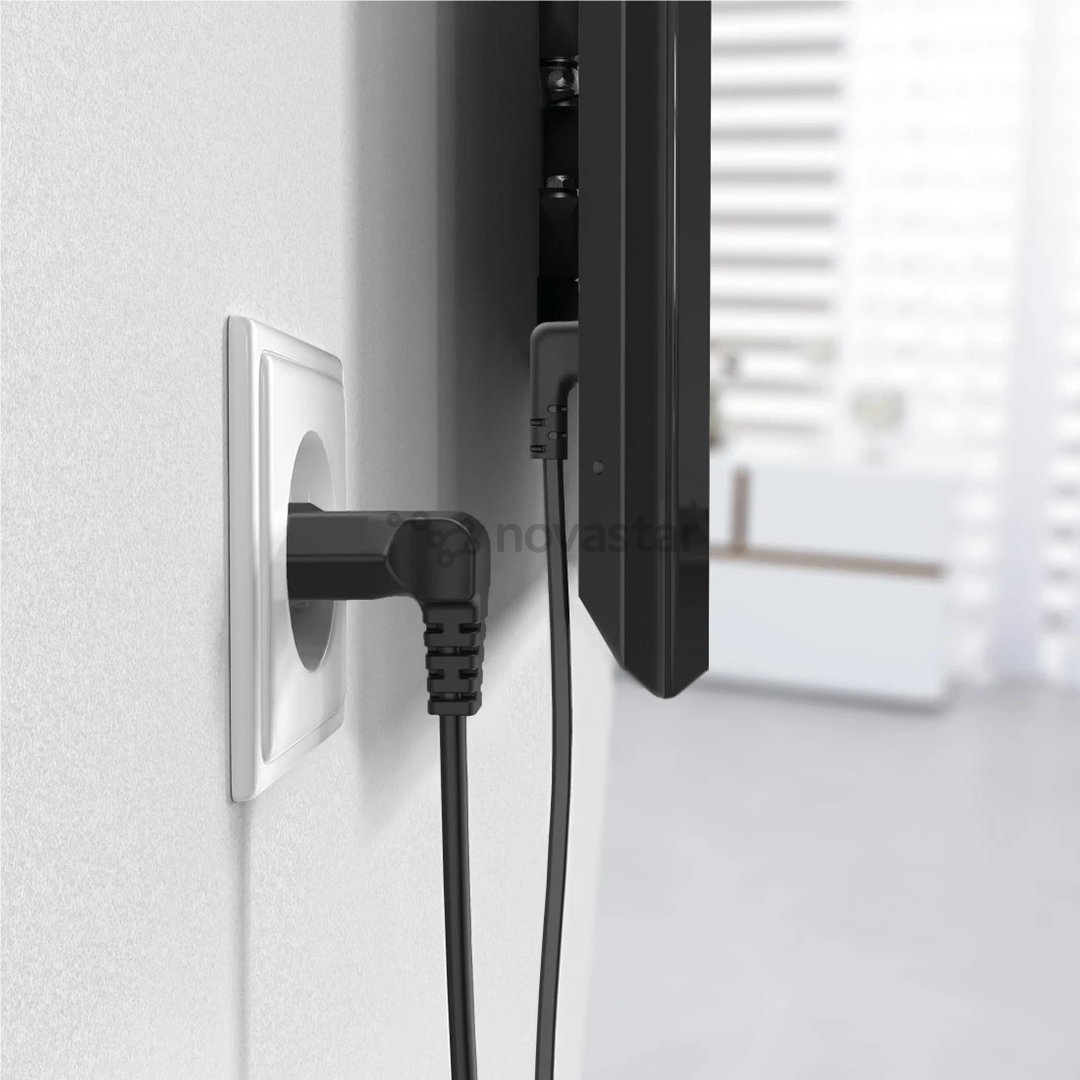 Hama Power Cord, 2-pin 90°, 3 м, черный - Кабель питания