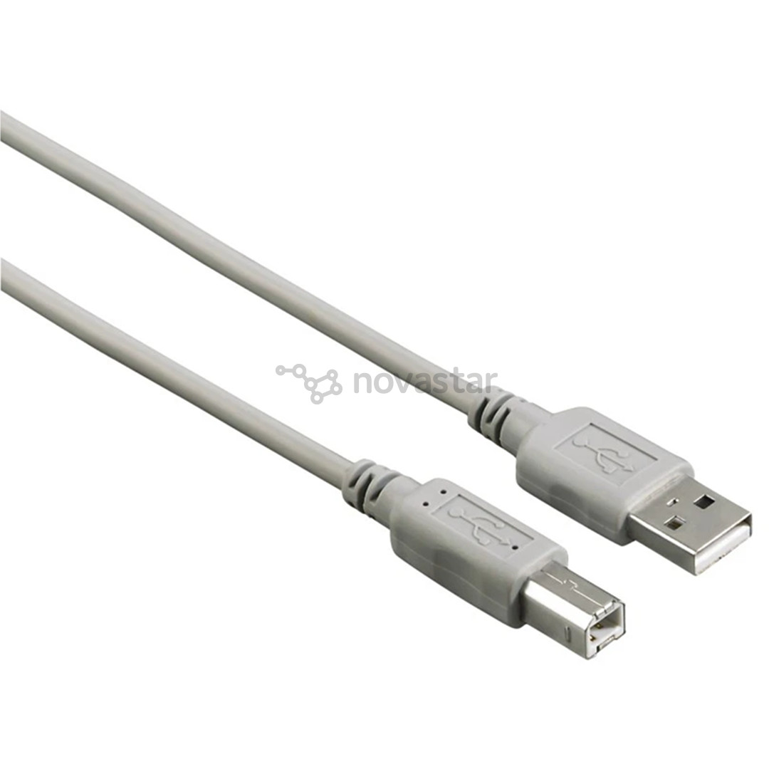 Hama USB 2.0 Cable, USB-A - USB-B, 1,5 m, pilkas - Laidas