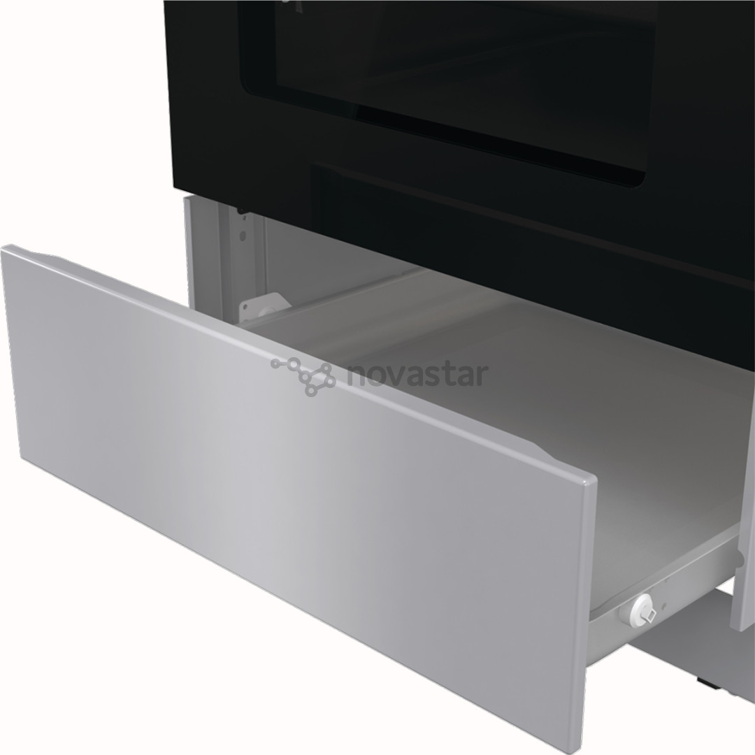 Gorenje, 70 л, ширина 50 см, серый - Газовая плита с электрической духовкой