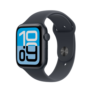 Apple Watch SE 3, 44 мм, GPS + Cellular, sport band, M/L, черный алюминий / черный - Смарт-часы MEPJ4ET/A