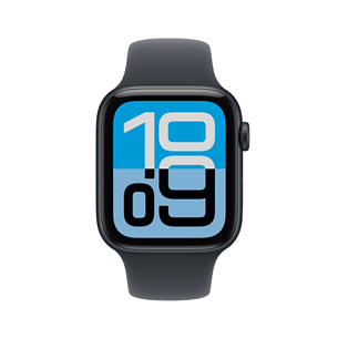 Apple Watch SE 3, 44 мм, GPS + Cellular, sport band, M/L, черный алюминий / черный - Смарт-часы