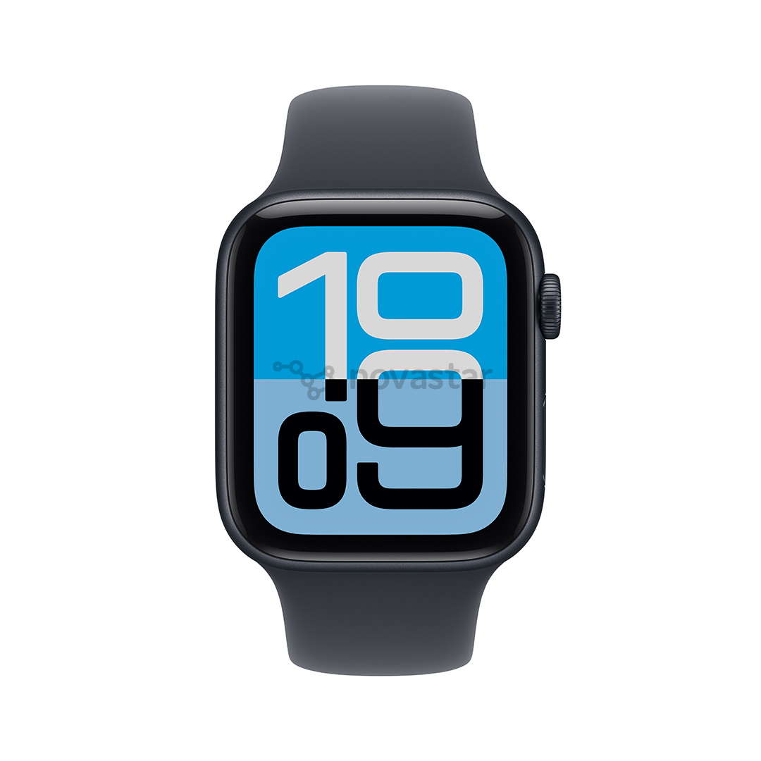 Apple Watch SE 3, 44 мм, GPS + Cellular, sport band, S/M, черный алюминий / черный - Смарт-часы