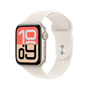 Apple Watch SE 3, 44 мм, GPS + Cellular, sport band, M/L, бежевый алюминий / бежевый - Смарт-часы MEPF4ET/A