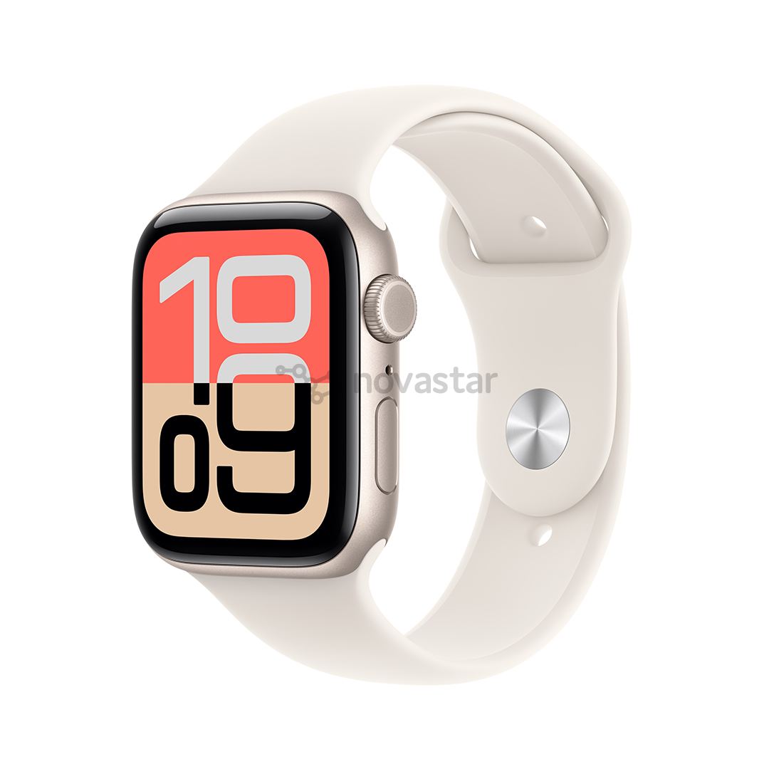 Apple Watch SE 3, 44 мм, GPS + Cellular, sport band, S/M, бежевый алюминий / бежевый - Смарт-часы