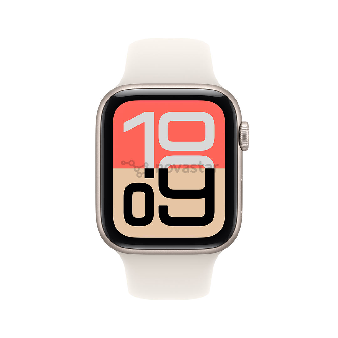 Apple Watch SE 3, 44 мм, GPS + Cellular, sport band, S/M, бежевый алюминий / бежевый - Смарт-часы