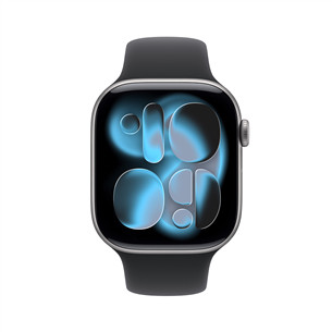Apple Watch 11, 42 mm, GPS, S/M, tamsiai pilkas - Išmanusis laikrodis