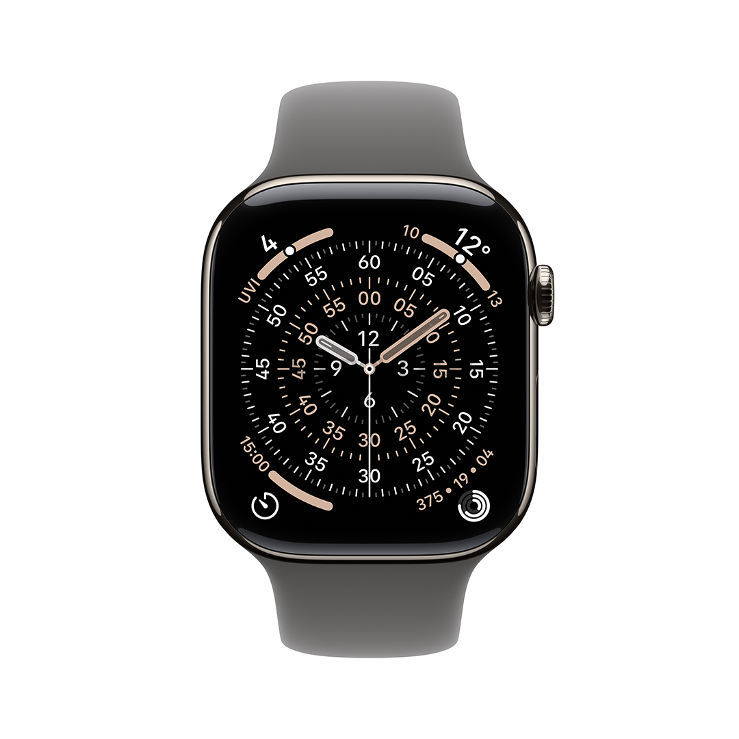 Apple Watch 11, 46 мм, GPS + Cellular, M/L, титановый - Смарт-часы