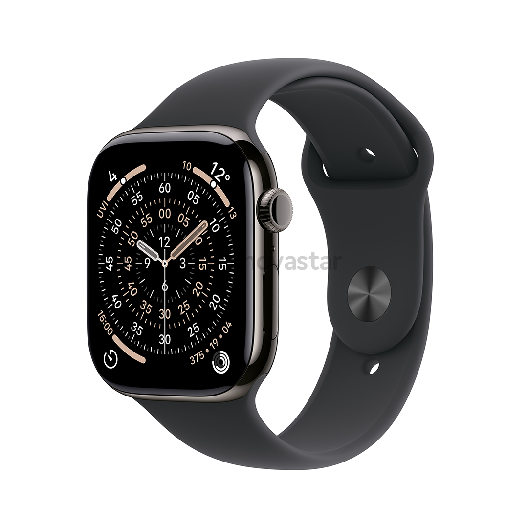 Apple Watch 11, 46 мм, GPS + Cellular, M/L, титановый, черный - Смарт-часы