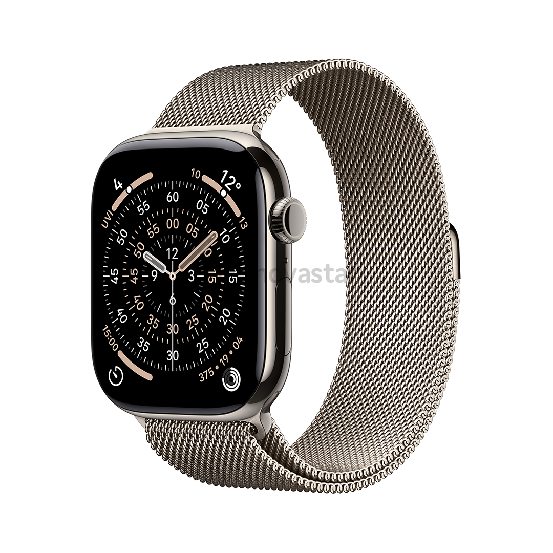 Apple Watch 11, 46 мм, GPS + Cellular, Milanese loop, M/L, титановый - Смарт-часы