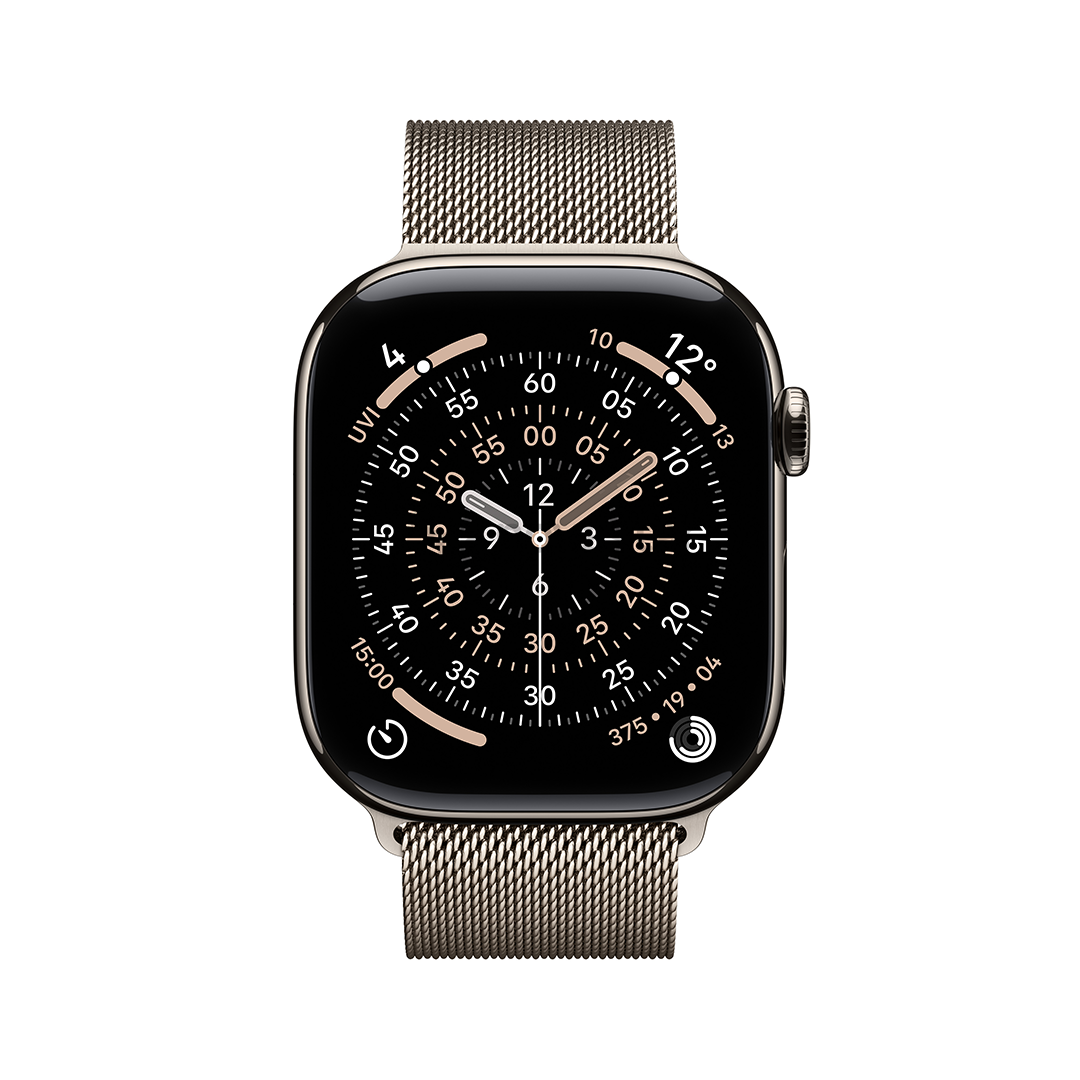 Apple Watch 11, 46 мм, GPS + Cellular, Milanese loop, M/L, титановый - Смарт-часы