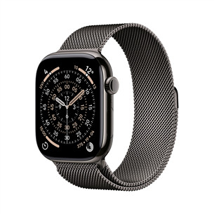 Apple Watch 11, 46 mm, GPS + Cellular, Milanese loop, M/L, slate titanium - Smartwatch MFD44ET/A
