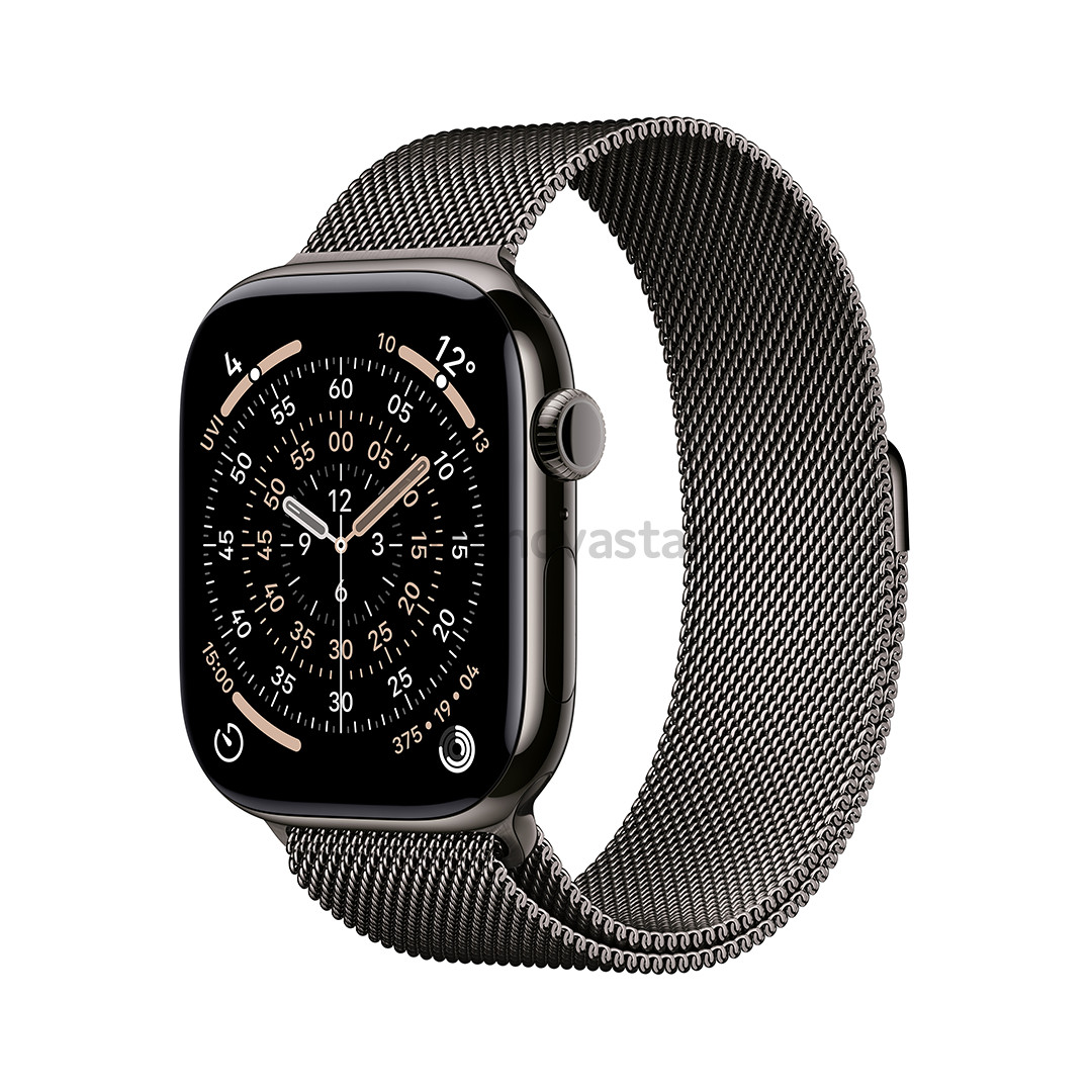 Apple Watch 11, 46 mm, GPS + Cellular, Milanese loop, M/L, slate titanium - Smartwatch