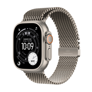 Apple Watch Ultra 3, 49 мм, Titanium Milanese Loop, Small, титан - Смарт-часы MEWW4ET/A