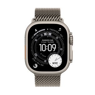 Apple Watch Ultra 3, 49 мм, Titanium Milanese Loop, Small, титан - Смарт-часы