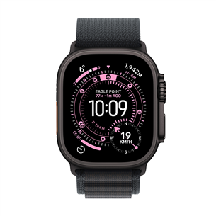 Apple Watch Ultra 3, 49 мм, Alpine Loop, Large, черный титан / черный - Смарт-часы