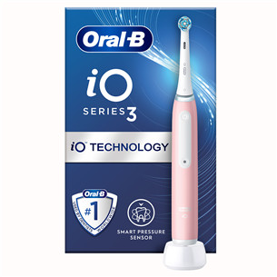Braun Oral-B iO3, juodas - Elektrinis dantų šepetėlis PR000129854