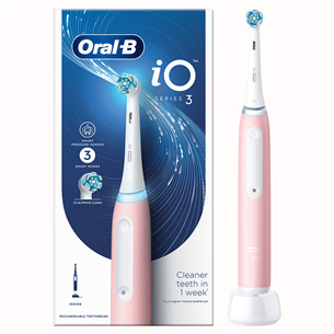 Braun Oral-B iO3, juodas - Elektrinis dantų šepetėlis
