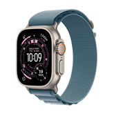 Apple Watch Ultra 3, 49 мм, Alpine Loop, Medium, титан / голубой - Смарт-часы