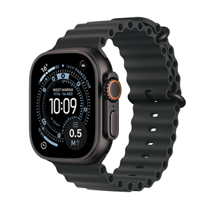 Apple Watch Ultra 3, 49 мм, Ocean Band, черный титан / черный - Смарт-часы MF0J4ET/A
