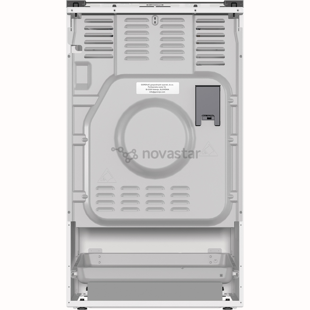 Gorenje, 70 L, width 50 cm, white - Gas cooker with electric oven