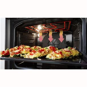 Gorenje, 70 L, width 50 cm, white - Gas cooker with electric oven