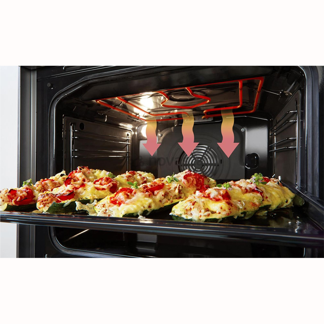 Gorenje, 70 L, width 50 cm, white - Gas cooker with electric oven