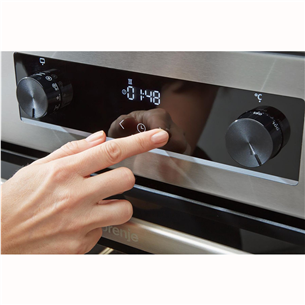 Gorenje, 70 L, width 50 cm, white - Gas cooker with electric oven