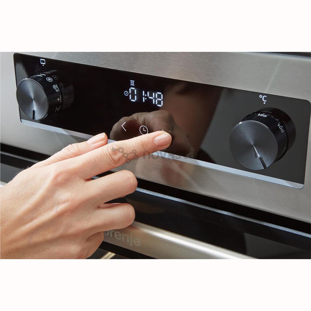 Gorenje, 70 L, width 50 cm, white - Gas cooker with electric oven