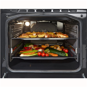Gorenje, 70 L, width 50 cm, white - Gas cooker with electric oven