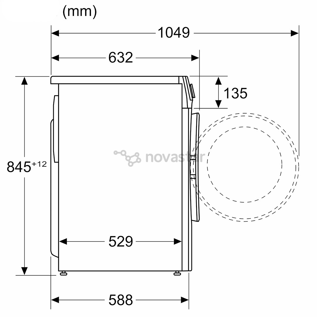 Bosch Series 6, 10 kg, depth 58,8 cm, 1400 rpm - Front load washing machine
