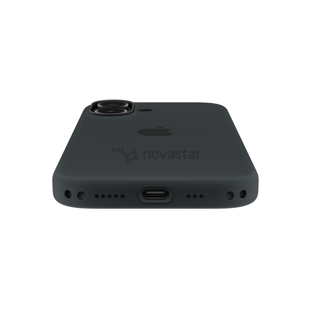 Apple Silicone Case with Magsafe, iPhone 17, juodas - Dėklas