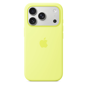 Apple Silicone Case with Magsafe, iPhone 17 Pro, neon yellow - Case MGFF4ZM/A