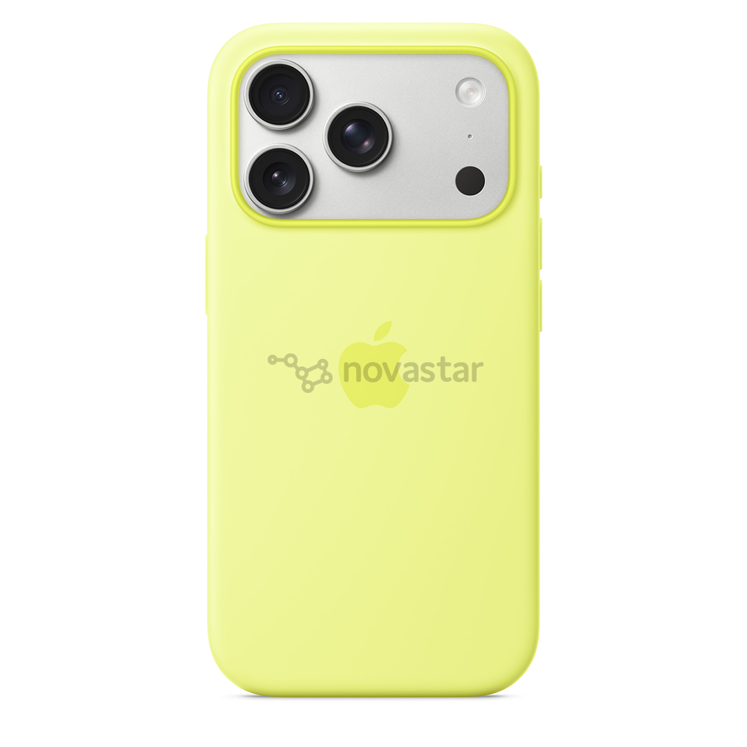 Apple Silicone Case with Magsafe, iPhone 17 Pro, neon yellow - Case