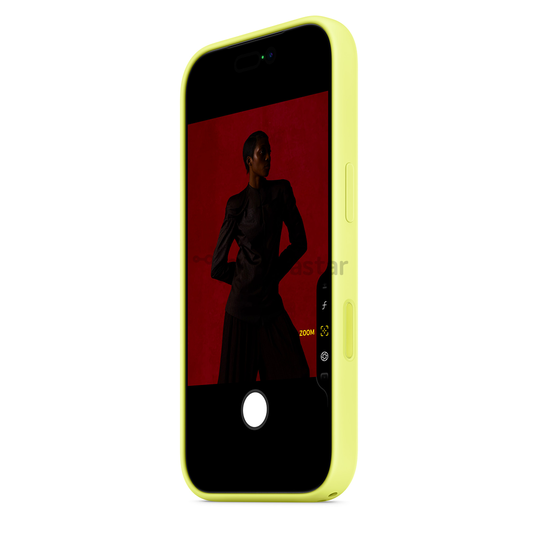 Apple Silicone Case with Magsafe, iPhone 17 Pro, neon yellow - Case