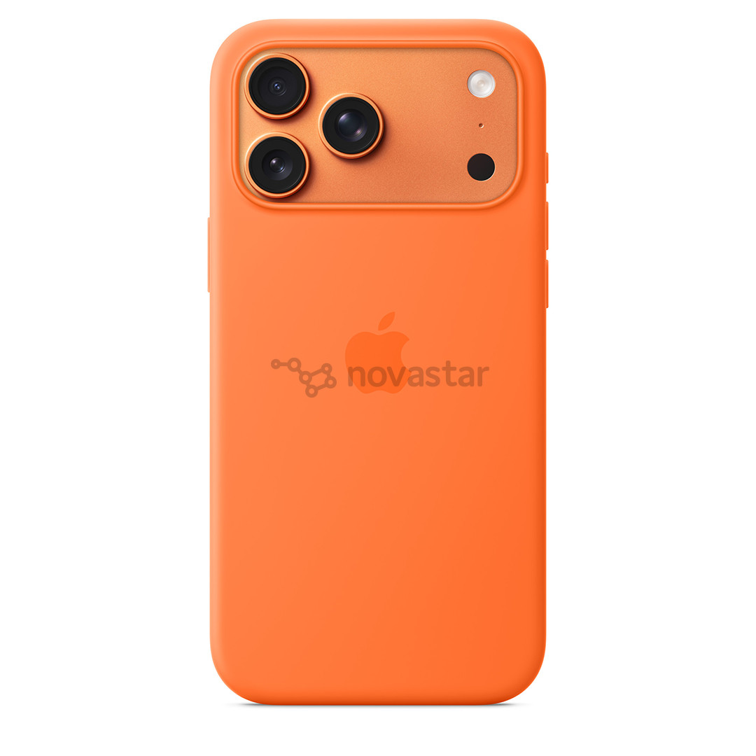 Apple Silicone Case with Magsafe, iPhone 17 Pro Max, оранжевый - Чехол