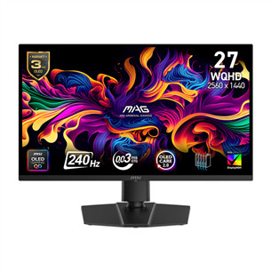 MSI MAG 273QP X24, 27'', WQHD, QD-OLED, 240 Hz, juodas - Monitorius 9S6-3CE69H-001