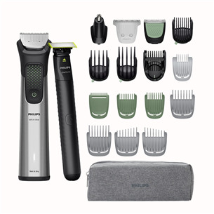 Philips All-in-One Trimmer 9000 Series, 20  в 1, черный/серый - Мультитриммер MG9558/15