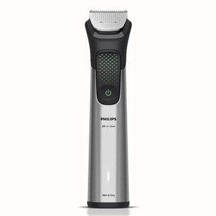 Philips All-in-One Trimmer 9000 Series, 20-in-1, juoda/pilka - Plaukų kirpimo mašinėlė