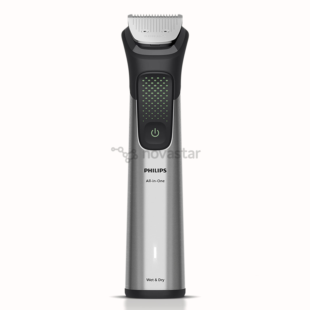 Philips All-in-One Trimmer 9000 Series, 20-in-1, juoda/pilka - Plaukų kirpimo mašinėlė