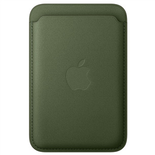 Apple FineWoven Wallet, Magsafe, зеленый - Кредитница