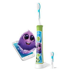 Philips Sonicare For Kids, зеленый - Электрическая зубная щетка HX6352/11