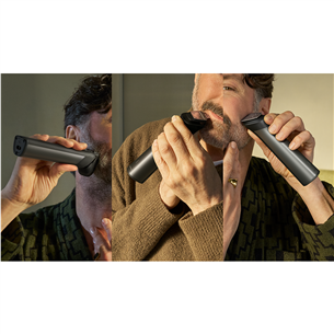 Philips All-in-One Trimmer Series 7000 Series, 15-in-1, tamsiai pilka - Plaukų kirpimo mašinėlė
