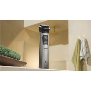 Philips All-in-One Trimmer Series 7000 Series, 15-in-1, tamsiai pilka - Plaukų kirpimo mašinėlė
