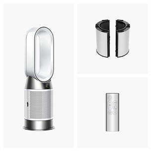 Dyson Purifier Hot+Cool HP1, baltas/sidabro spalvos - Oro valytuvas