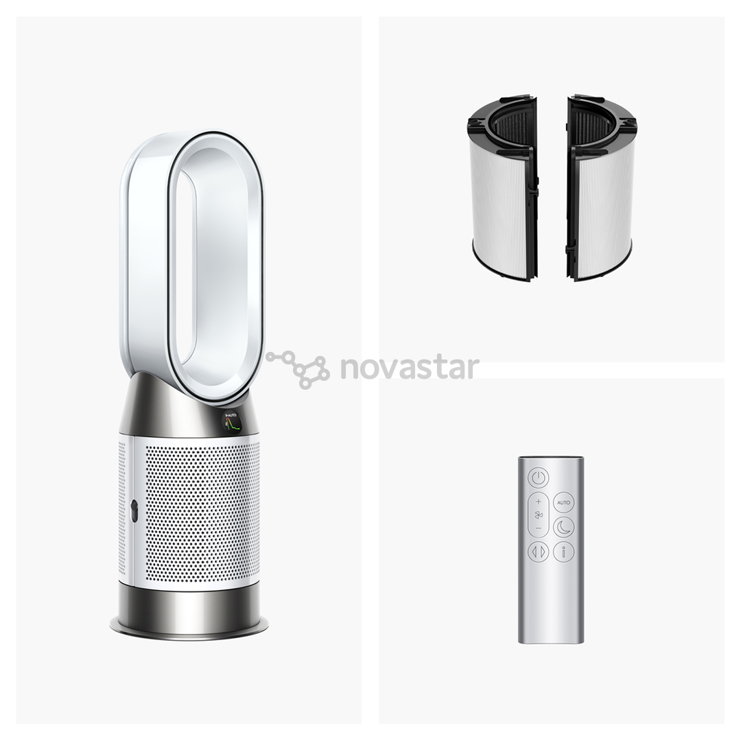 Dyson Purifier Hot+Cool HP1, baltas/sidabro spalvos - Oro valytuvas